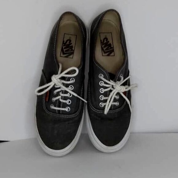 Vans Off the Wall Women's Pre-owned Classic Gray Sneakers -  sz. 8 1/2 - Picture 3 of 6